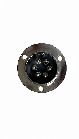 Conector circular macho 6 vias cabo de comando HARDMIG