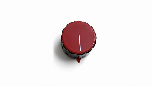 Knob vermelho para potenciometro frontal HARDMIG325 - V.2