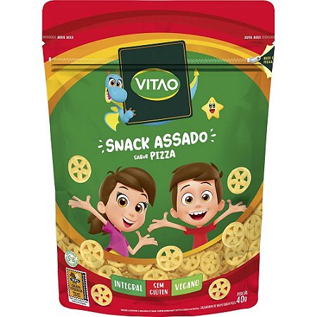 Snack Integral Sabor Pizza Kids Sem Glúten Vitao 40g *Val.221223