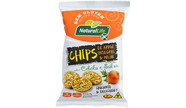 Chips Arroz Integral e Milho Cebola e Salsa SG Natural Life 70g *Val.270324