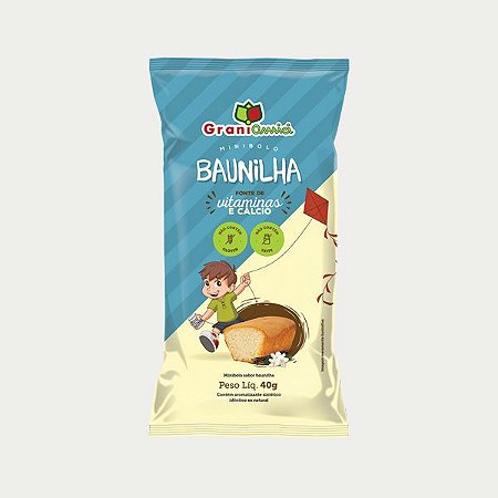 Mini Bolo de Baunilha Sem Glúten Grani Amici 40g *Val.100724