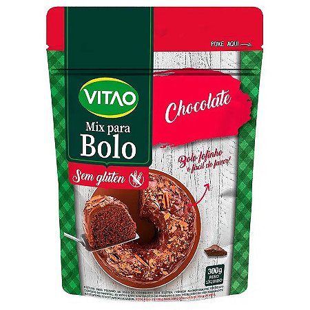 Mistura para Bolo de Chocolate Sem Glúten Vitao 300g *Val.030624