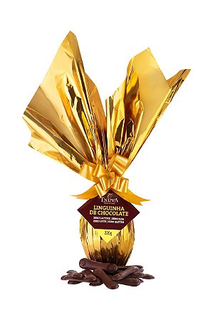 Ovo de Chocolate Linguinha de Chocolate Sem Glúten e Vegano Tnuva 200g *Val.010626