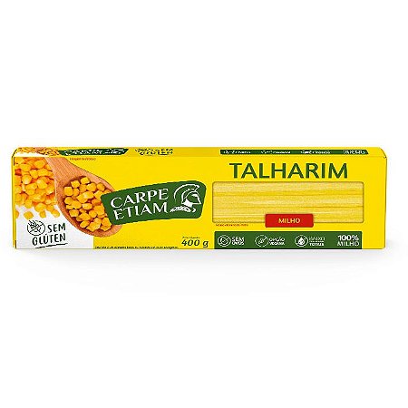 Macarrão Talharim de Milho Vegano e SG Carpe Etiam 400gr *Val.080224