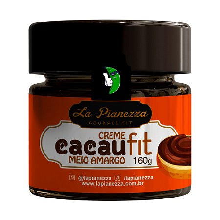 Creme Cacau Meio Amargo Fit Sem Glúten La Pianezza 160g *Val.171123