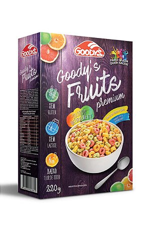 Cereal Fruits Premium Sem Glúten e Sem Lactose Goody's 220g*Val.270424