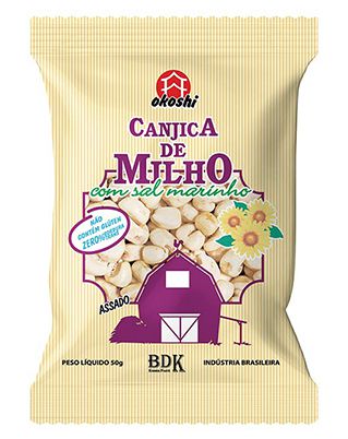 Canjica de Milho com Sal Marinho Sem Glúten Okoshi 50g *Val.181024