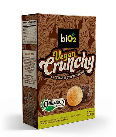 Cereal Matinal Orgânico Cacau e Caramelo SG Vegan Crunchy bio2 200g * Val.310524
