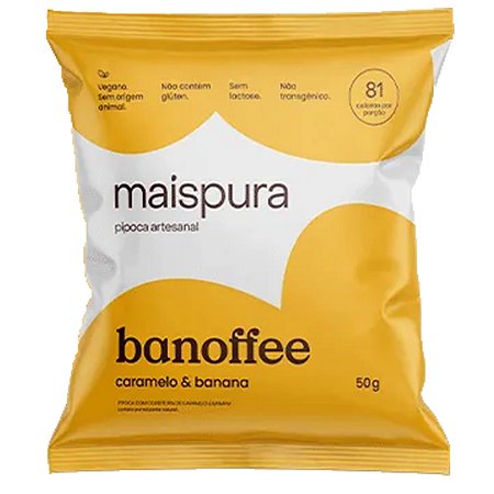 Pipoca Artesanal Banoffee SG Mais Pura 50g *Val.250224