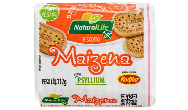 Biscoito de Maizena com Psyllium SG e Veg Natural Life 112g *Val.010924