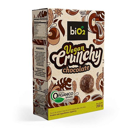 Cereal Matinal Orgânico Vegan Crunchy Chocolate SG bio2 200g* Val.211224