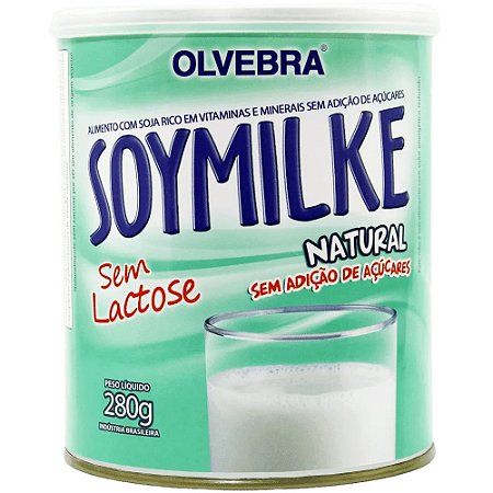 Leite de Soja Natural Sem Açúcar SG Soymilke Olvebra 280g *Val.140324