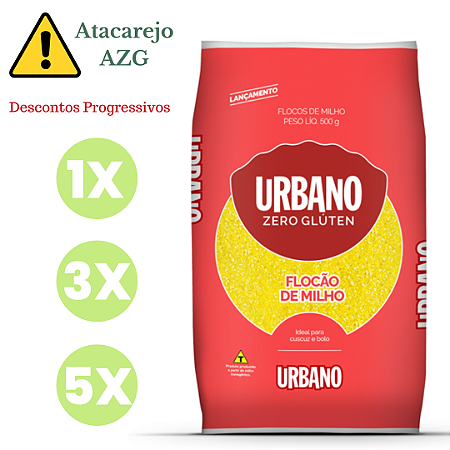 Flocão de Milho Sem Glúten Urbano 500g *Val.031124