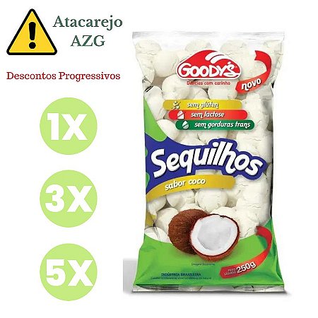 Sequilhos sabor Coco Sem Glúten Goody's 250g*Val.060924