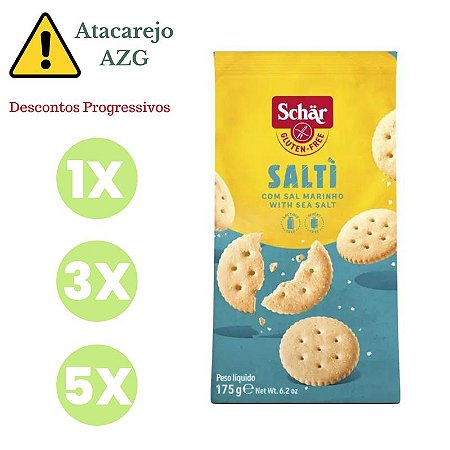 Biscoito Salgado Saltí Sem Glúten Schär 175g *Val.010324