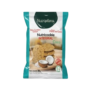 Cookie Integral de Coco SG e Veg Nutripleno 30g *Val.190325