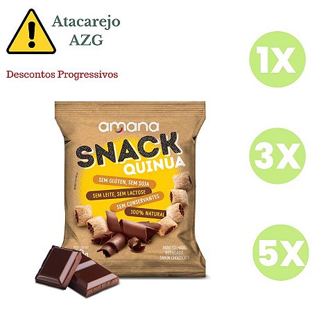 Snack de Quinua com Recheio de Chocolate SG Amana 40g* Val.050225