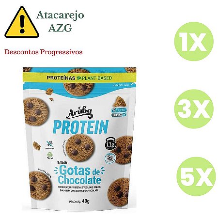 Cookie Protein Baunilha com Gotas de Chocolate SG Aruba 40g *Val.130824