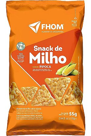 Snack de Milho Sabor Pipoca SG Fhom 55G Val.091223