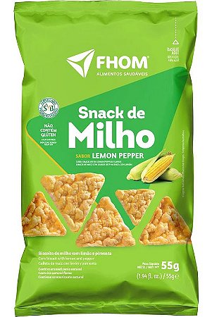 Snack de Milho Sabor Lemon Pepper SG Fhom 55G val.171223