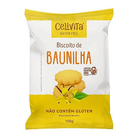 Biscoito de Baunilha Sem Glúten e Sem Lactose Celivita 100g *Val.251124