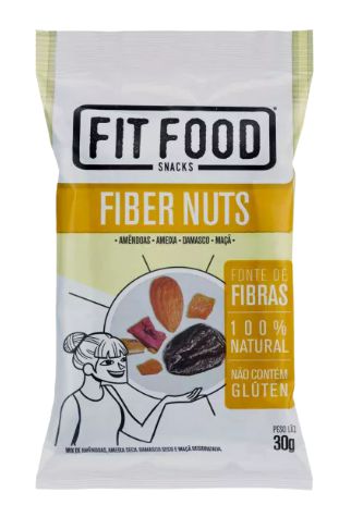 Snacks Fiber Nuts Sem Glúten Fit Food 30gr *Val071223