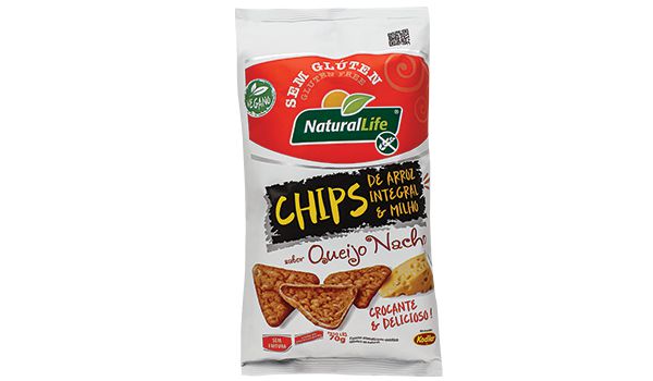 Chips Arroz Integral e  Milho Queijo Nacho SG Natural Life 70g*Val.270324