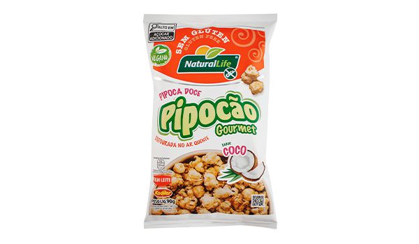 Pipocão Gourmet Coco SG VEG  Na tural Life 90g*Val.210224