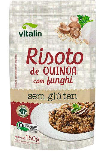 Mistura Risoto de Quinoa C/ funghi Sem Glúten Vitalin 150g *Val.300524