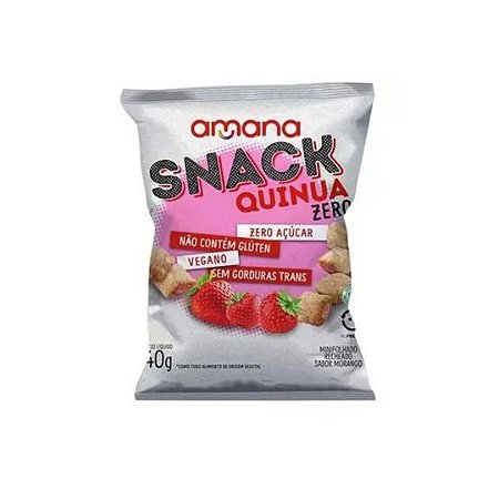 Snack de Quinua com Recheio de Morango Zero Açúcar SG Amana 40g *Val.100924