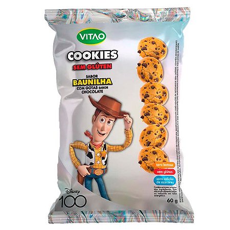 Cookies Baunilha c/ Gotas de Chocolate SG (Woody) Disney Vitao 60g*Val.161124