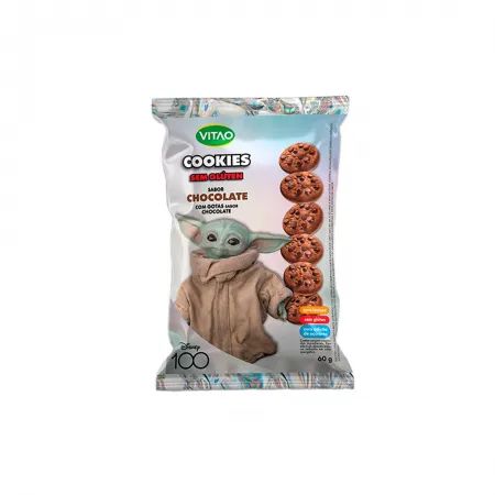 Cookies Choolate c/ Gotas de Chocolate SG (Yoda) Disney Vitao 60g*Val.260125