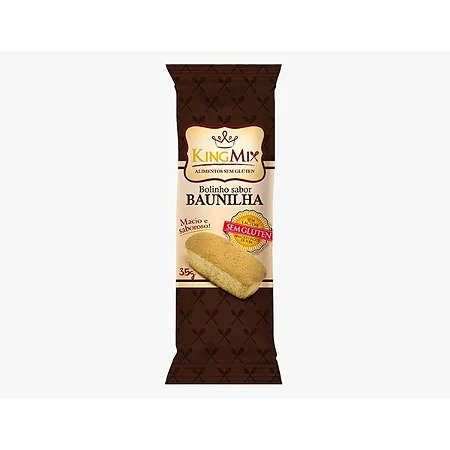 Bolinho de Baunilha Sem Glúten e Lactose King Mix 35g *Val 080625