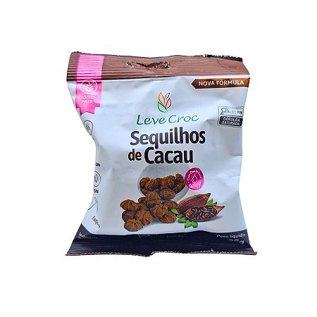Sequilhos de Cacau Sem Glúten e Vegano Leve Croc 25g *Val 210726