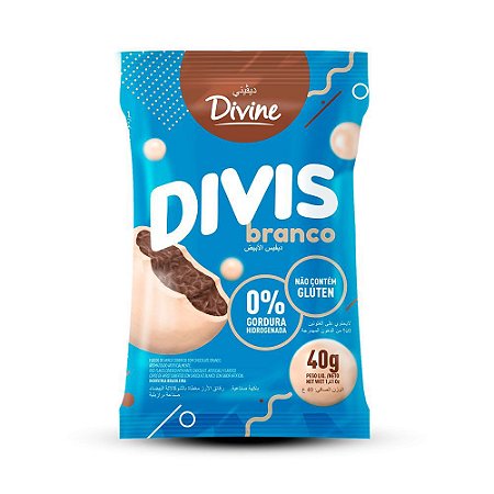Divis Chocolate Branco Sem Glúten Divine 40g *Val.170824