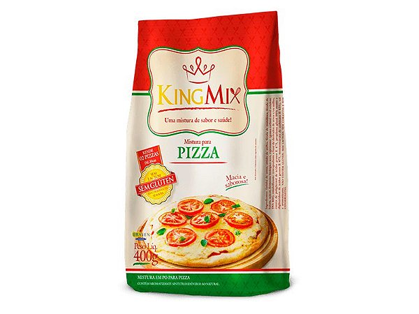 Mistura em Pó para Pizza Sem Glúten King Mix 400g *Val.010225