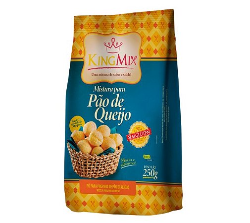 Mistura em Pó para Pão de Queijo Sem Glúten King Mix 250g *Val.201224