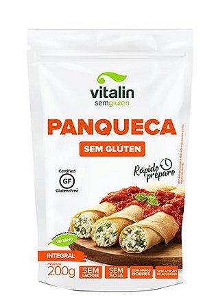 Mistura Para Panqueca Integral Sem Glúten Vitalin 200g *Val.141224