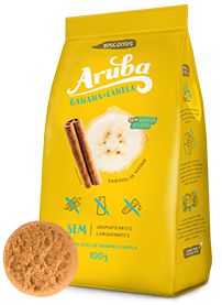 Biscoito de Banana com Canela SG Aruba 100g  *Val.160225