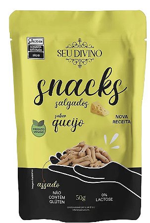 Snacks Queijo Sem Glúten e Vegano Seu Divino 50g *Val.140924