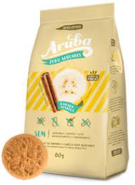 Biscoito Banana com Canela Zero Açúcares SG Aruba 80g *Val.240525