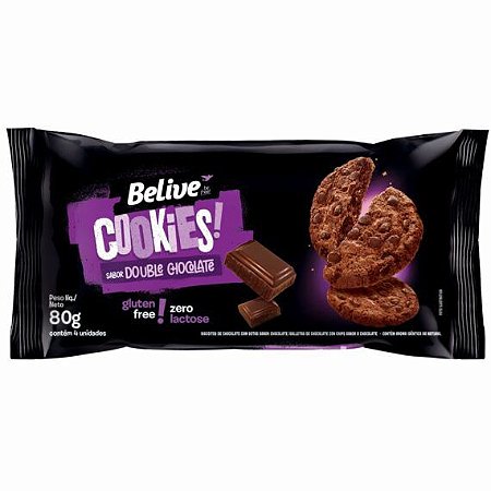 Cookies Double Chocolate SG e SL Belive 80g *Val.070225