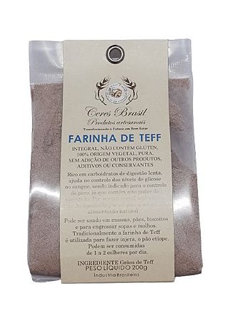 Farinha de TEFF Sem Glúten Ceres Brasil 200g *PROMO* *Val.300923