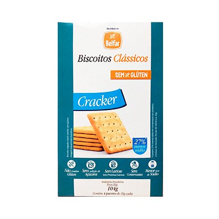 Biscoitos Clássicos Cracker SG e SL Belfar 104g *Val.311224