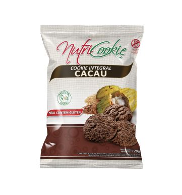 Cookie Integral de Cacau Sem Glúten Nutripleno 30g *Val.260325