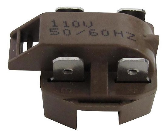RELE PTC 4 TERMINAIS 110V 1/4 1/5 1/6 1/8 1/10 1/12 EMBRACO TECUMSEH SICOM