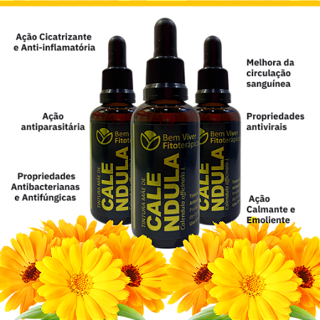 Tintura Mãe de Calêndula (Calendula officinalis) 50ml