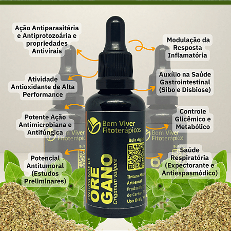 Extrato/Tintura Mãe de Orégano (Origanum vulgare) 50ml