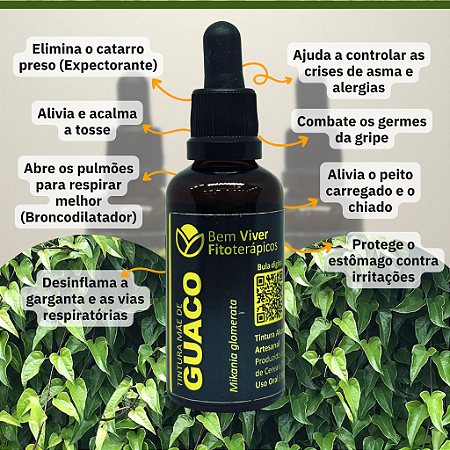 Extrato/Tintura Mãe de Guaco (Mikania glomerata) 50ml