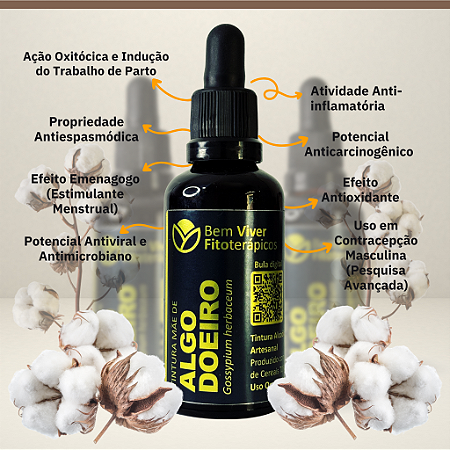 Extrato/Tintura Mãe de Algodoeiro (Gossypium herbaceum) 50ml